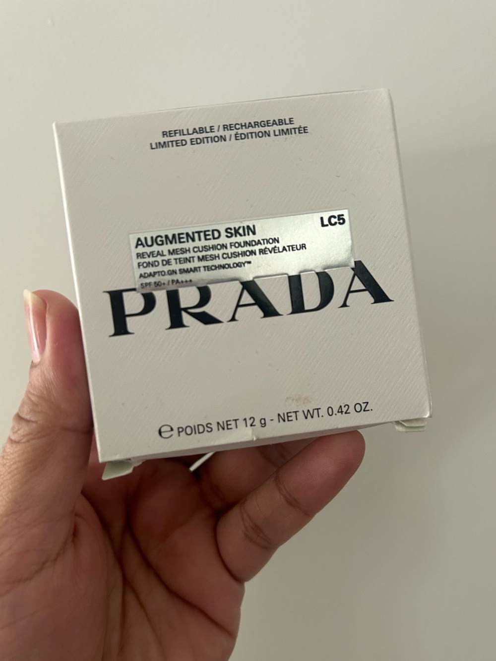 NIP Prada Nylon Cushion Compact Foundation, LC5 High Coverage SPF50